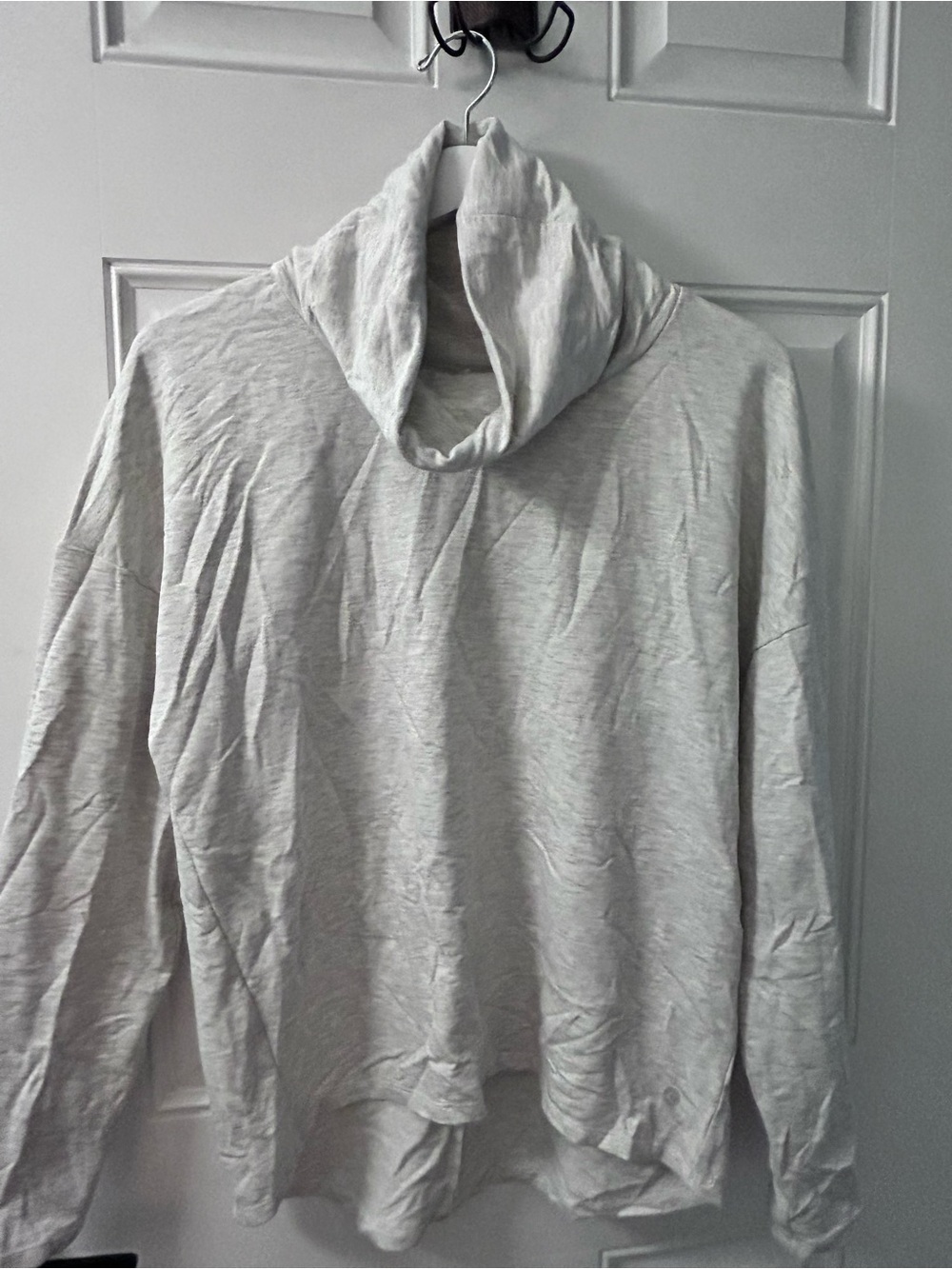Apana Light Gray Women's Cowl Neck Sweatshirt